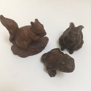 Red Mill Mfg | Squirrel, Frog, and Rabbit Carving
